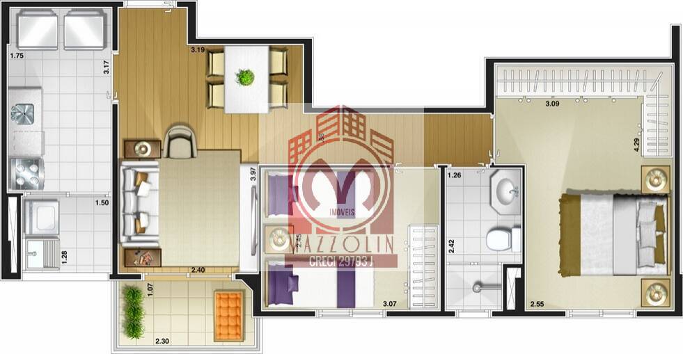 Apartamento, 2 quartos, 57 m² - Foto 24