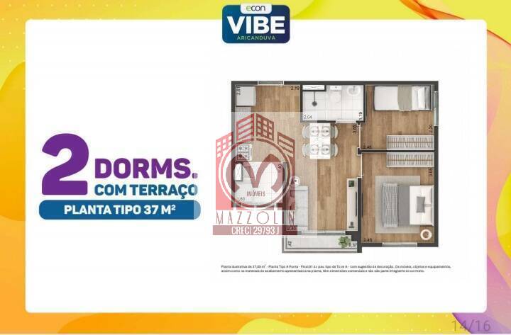Apartamento, 2 quartos, 39 m² - Foto 6